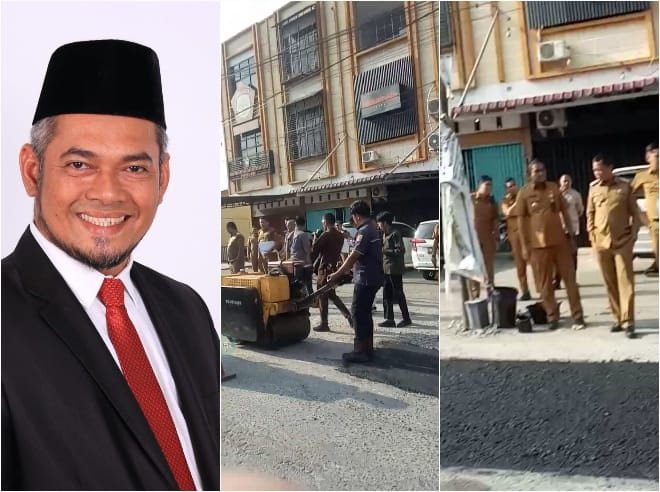 Pj Walikota Tinjau Langsung Pengerjaan Jalan Belimbing dan Taskurun, Hamdani : Terima Kasih Walikota