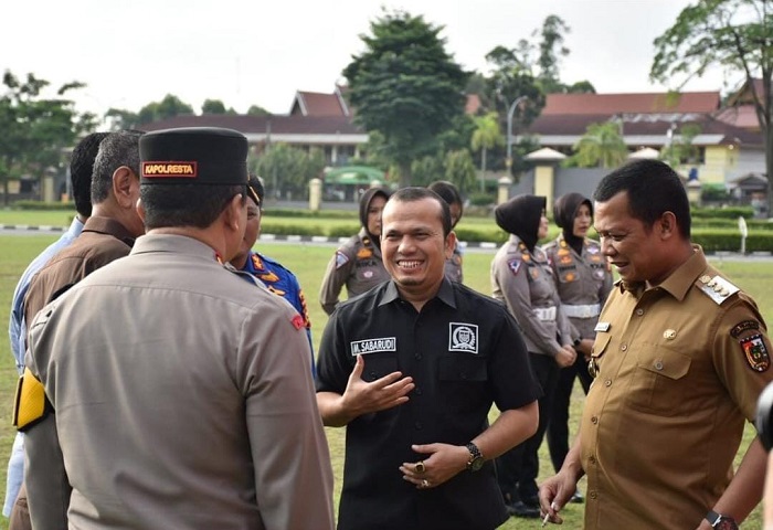 Ketua DPRD Pekanbaru Ikut Saksikan Pemusnahan Barang Bukti Hasil Operasi Cipta Kondisi di Polda Riau